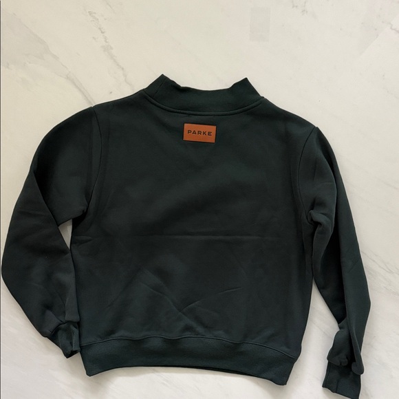 NEW Women’s PARKE New York Classic Fleece Mockneck Size S/M in Cedar - Picture 9 of 10
